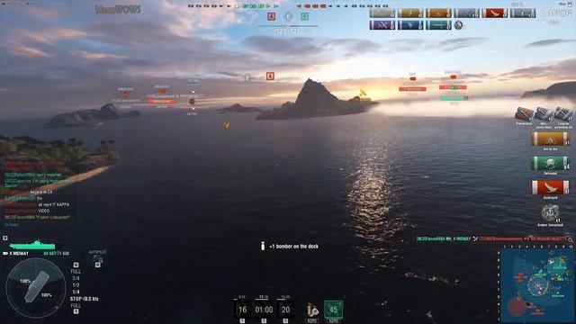 World of WarShips | Midway | 7 KILLS | 206K Damage - Replay Gameplay 4K 60 fps смотреть онлайн