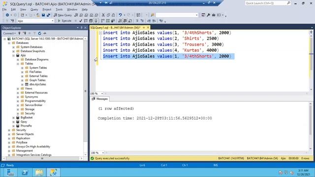 Sql DBA Batch 41 Class 34 смотреть онлайн