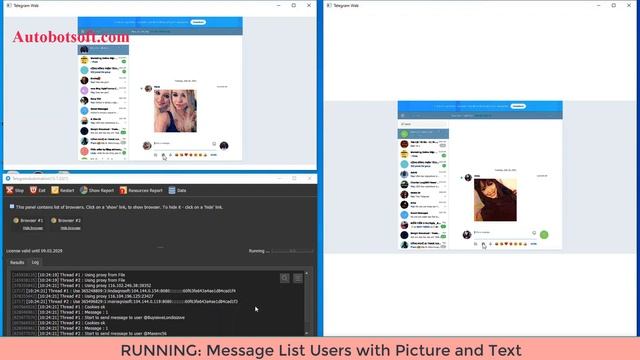 How to Auto Send Message to List of target Users - Telegram Automation смотреть онлайн