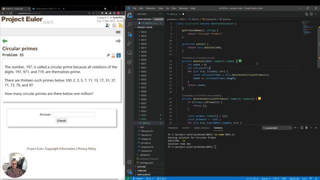 #35: Circular Primes - Project Euler смотреть онлайн