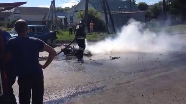 Тушение мотоцикла в Карсуне смотреть онлайн