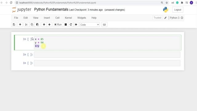 03. Interface of Jupyter Notebook | Python tutorial for beginners | Python Fundamentals смотреть онлайн