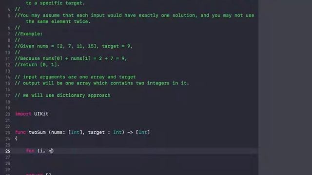 TwoSum in Swift смотреть онлайн
