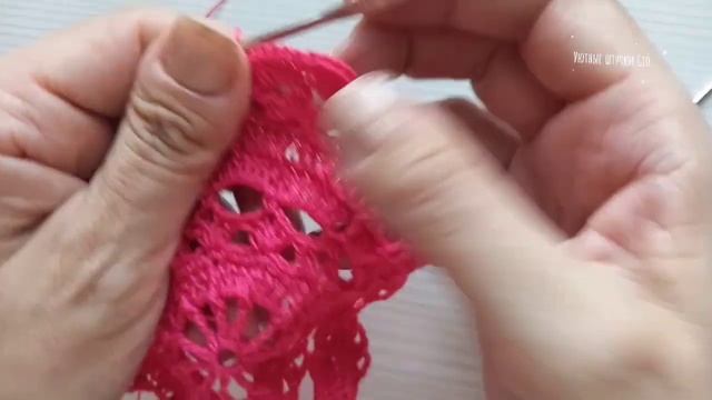 Восточные сказки - рельефная салфетка крючком МК. Часть 2 смотреть онлайн