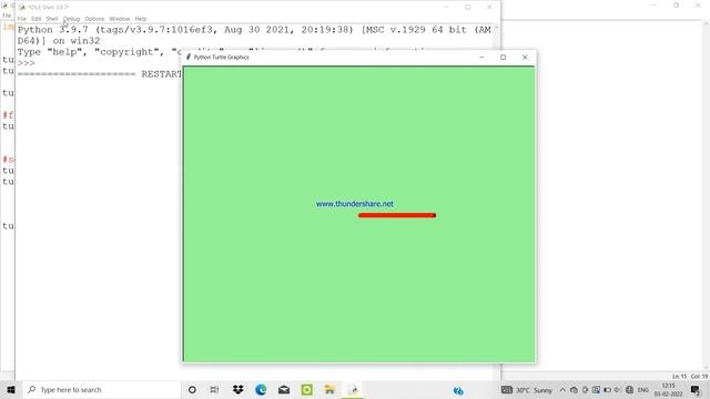 PYTHON TURTLE TUTORIAL | PROGRAM- 2 | DRAWING MULTIPLE LINES смотреть онлайн