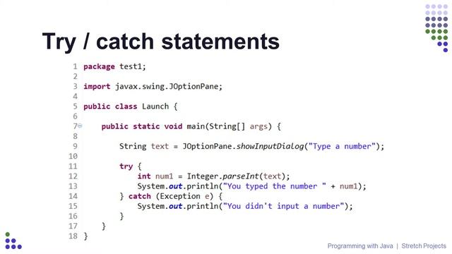 Learn Java: 15 Error handling смотреть онлайн
