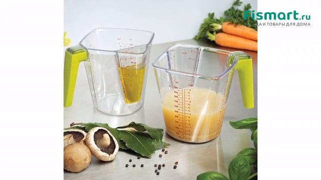 Обзор посуды для кухни | Мерный стакан с делениями Joseph Joseph: где купить недорого - Fismart смотреть онлайн