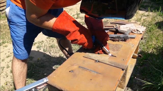 Сварка полуавтоматом в первый раз, изготовил тележку для Овермана смотреть онлайн