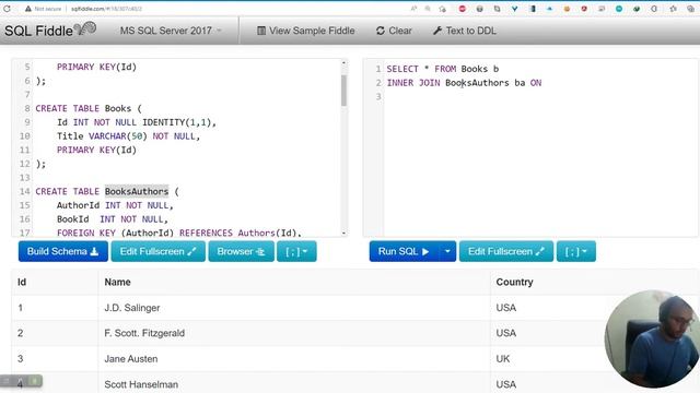 SQL query to get Book Titles and Author Names from Library Database. смотреть онлайн