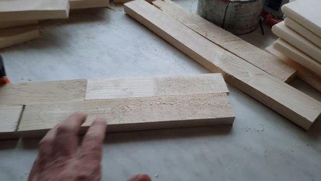 Мебельный щит из обрезков. смотреть онлайн