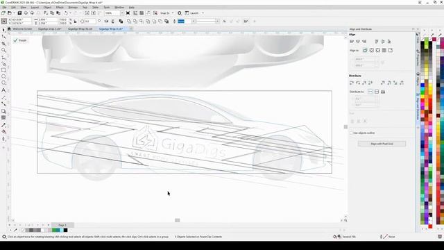 GigaDigs | Speed Drawing by Joseph Diaz | CorelDRAW смотреть онлайн