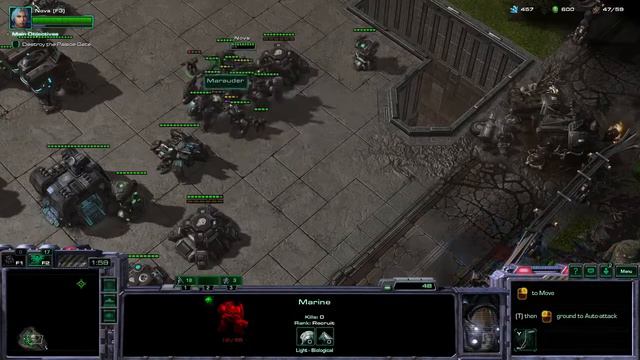 HEART OF THE SWARM (Terran edition) Custom campaign Starcraft II FINALE смотреть онлайн