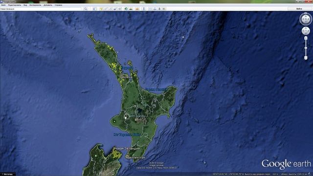 Новая Зеландия на карте мира смотреть онлайн