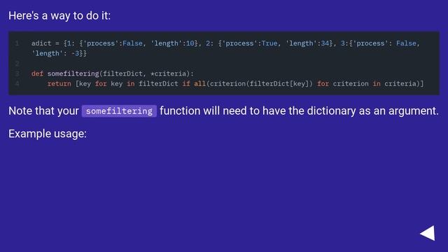 Filter items in a dict of dict смотреть онлайн
