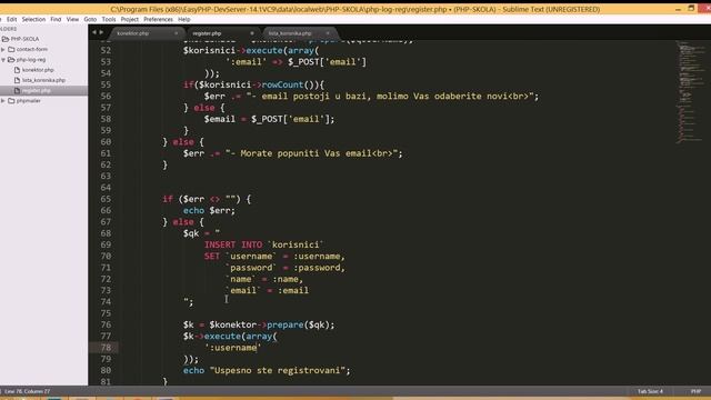PHP PDO - Login Register - user registration - 7.deo смотреть онлайн