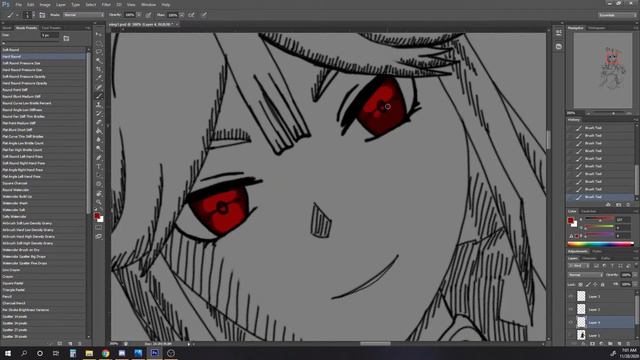 Ningguang from Genshin Impact speed paint смотреть онлайн