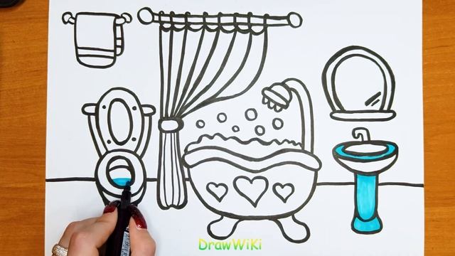 Let's Draw and Paint a Portable Swimming Pool | Fun Art Tutorial for Kids and Toddlers ??♂️? смотреть онлайн