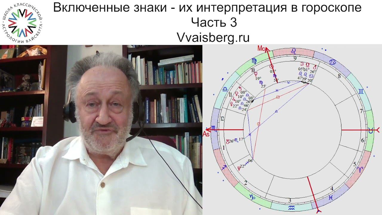 Включенные знаки. часть 3. Школа классической астрологии Виталия Вайсберга