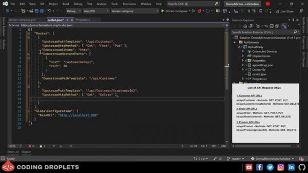 ASP.Net Core API Gateway - Ocelot API Microservice