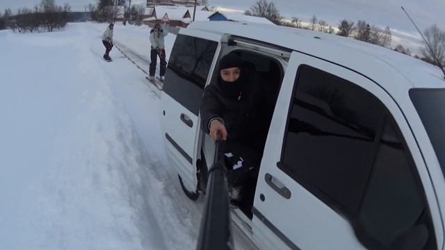 GoPro: На сноуборде по дорогам смотреть онлайн