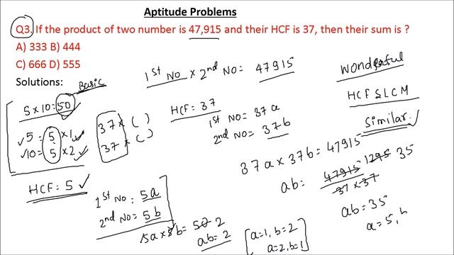Aptitude Problems Hexaware, LTI , Deloitte | Previous Year Common Problems |