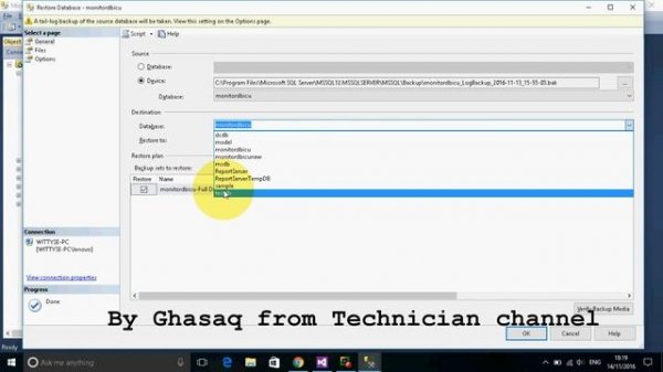 Duplicating an SQL Server database on the same server in Microsoft SQL Server management studio 201
