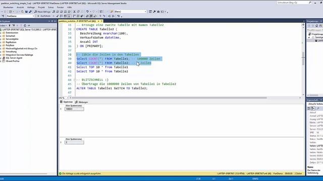 Daten BLITZSCHNELL von einer Datenbanktabelle in die andere Übertragen mit PARTITION SWITCHING смотреть онлайн