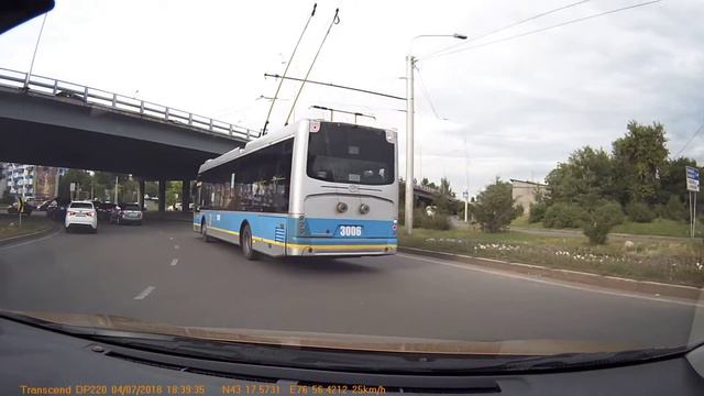 04.07.2018г. г.Алматы ул.Сейфулина – пр. Рыскулова кольцо. Читайте описание к ролику. смотреть онлайн