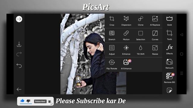 1-Minute PicsArt - Create Dramatic Black & White || PicsArt photo editing смотреть онлайн