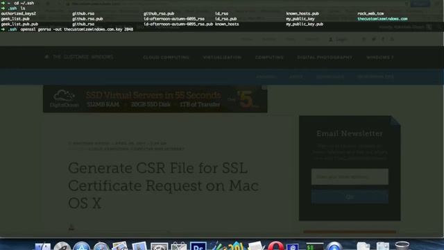 Generate CSR File for SSL Certificate Request on Mac OS X смотреть онлайн