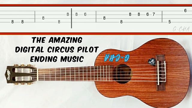 The Amazing Digital Circus Pilot Ending Music Slow Easy Melody Fingerpicking Guitar Tab Tutorial