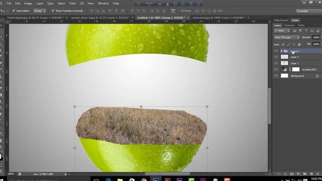 Photoshop Tutorial : Apple Manipulation In Photoshop Cs6 смотреть онлайн