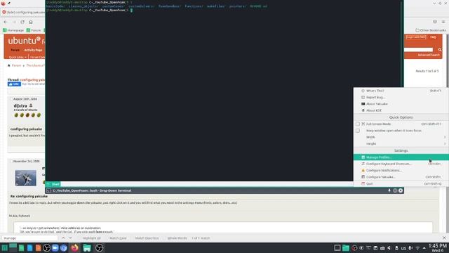 Manjaro Tricks - Yakuake Font Size Change смотреть онлайн