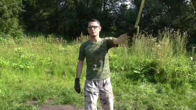 Фехтование шашкой. Смена руки фланкировкой. смотреть онлайн