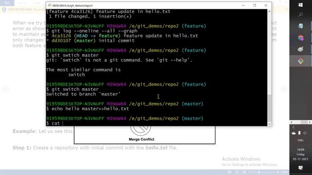 Understanding Git Merge Conflict - 03 смотреть онлайн