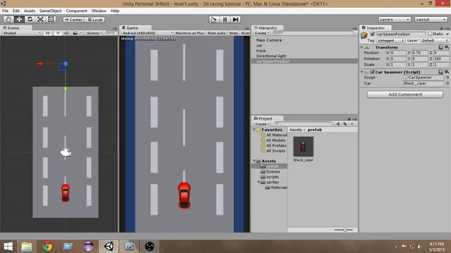 7.Unity Racing Game Development Tutorial- Enemy Cars In Random Position смотреть онлайн