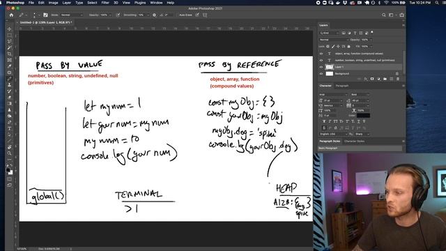 Pass by Reference vs. Value | JavaScript Under The Hood смотреть онлайн