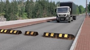 Тачки против недостроенного лежачего полицейского – BeamNG.Drive