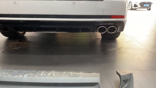 Audi A4 B9 2018 installation RS grill,S5 style diffuser, M4 carbon fiber Spoiler смотреть онлайн