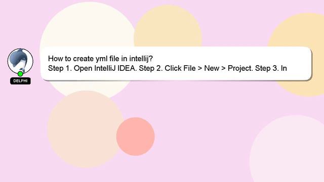 How to create yml file in intellij? смотреть онлайн