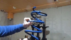 Просевшие пружины стойки субару форестер СГ5.