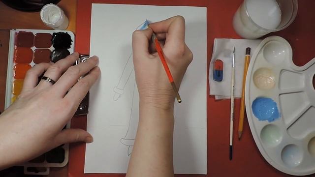 Рисуем снегурочку смотреть онлайн
