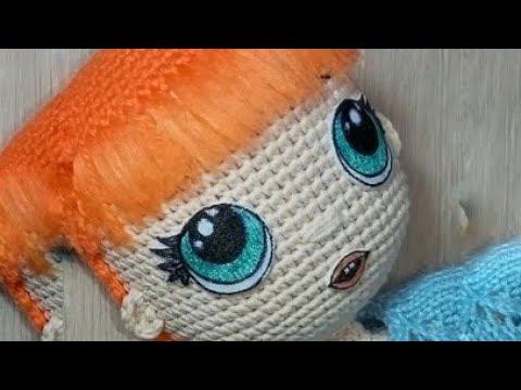 МК Часть третья Глаза для куклы Катюши, своими руками. смотреть онлайн