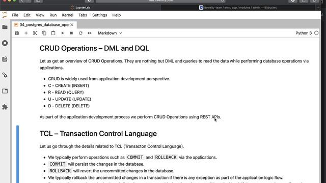 Mastering Python - Performing Database Operations - CRUD Operations – DML and DQL смотреть онлайн