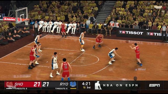 Shohoku vs Ryonan - NBA 2K22 Slam Dunk Mod смотреть онлайн