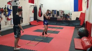 Боксёрский шаг на координационной лестнице для начинающих #бокс