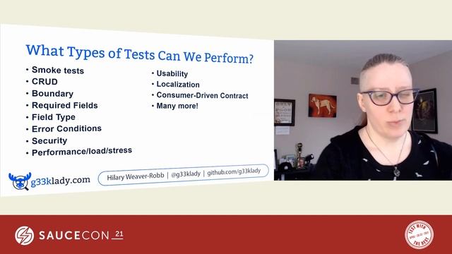 Testing Across the Stacks - Hilary Weaver Robb, SauceCon Online 2021 смотреть онлайн