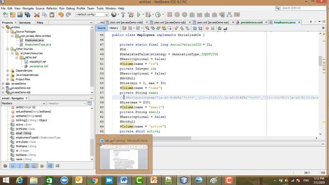 7- Java EE 7 -JPA Entities Important Annotations باللغة العربية смотреть онлайн