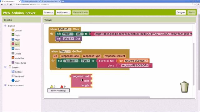 Arduino Android App Inventor Web server AI2 сервер Tutorial Ethernet Shield смотреть онлайн