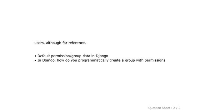 Django : Giving default permissions or a default group to new users смотреть онлайн